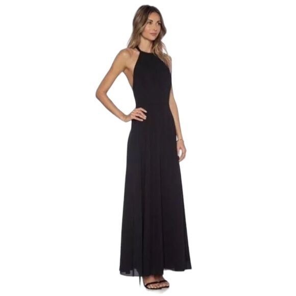 NBD Dresses & Skirts - NBD X Naven twins high times black halter maxi dress size Small NWT